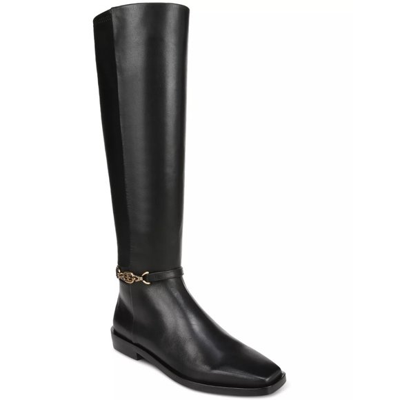 NWB Sam Edelman Leather Clive Knee High Boot Black size 9.5 - Picture 1 of 9